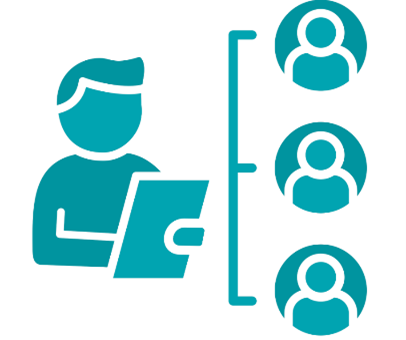 homme organisant intervention des personnes