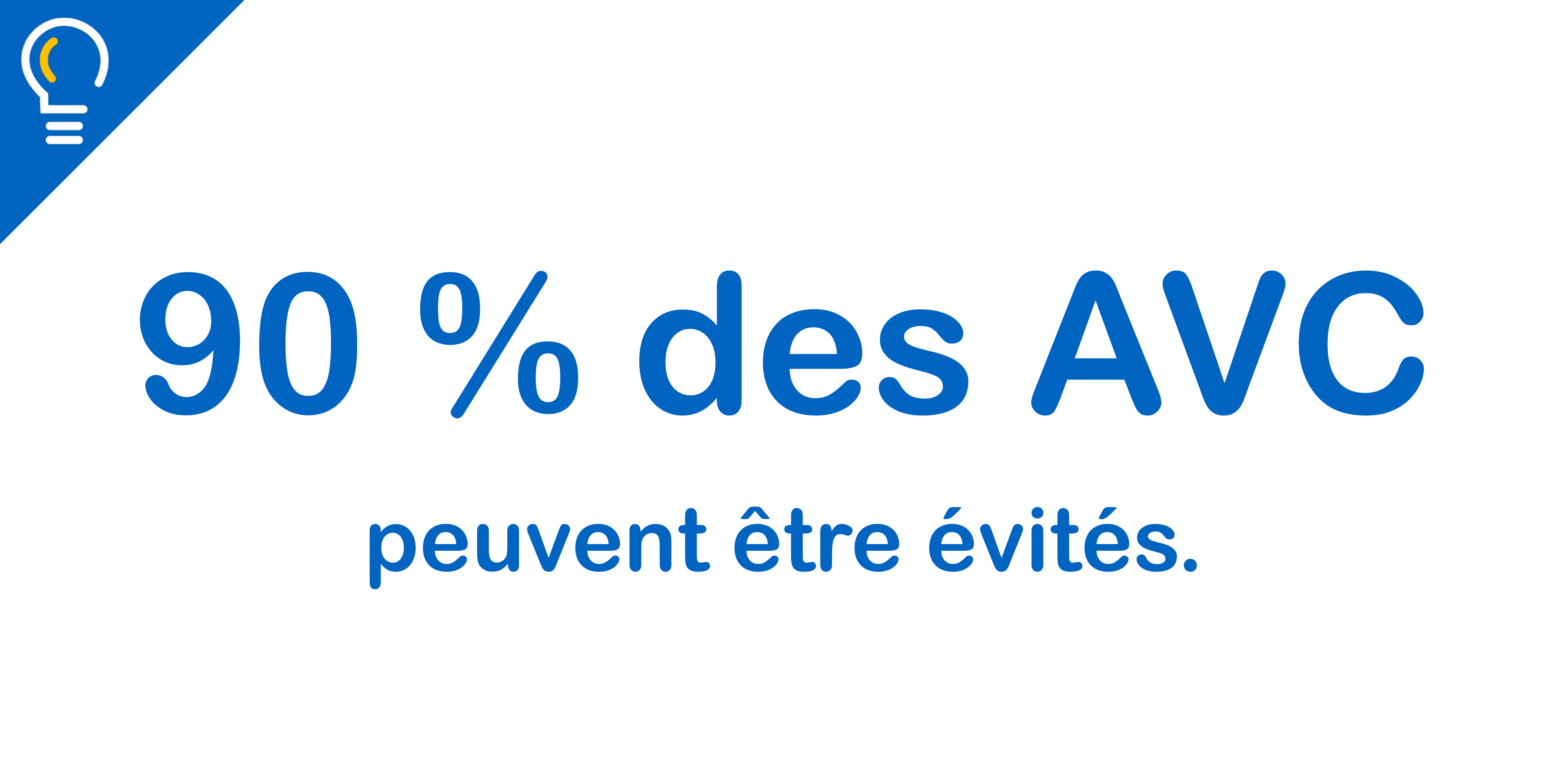 90% des AVC peuvent être évités