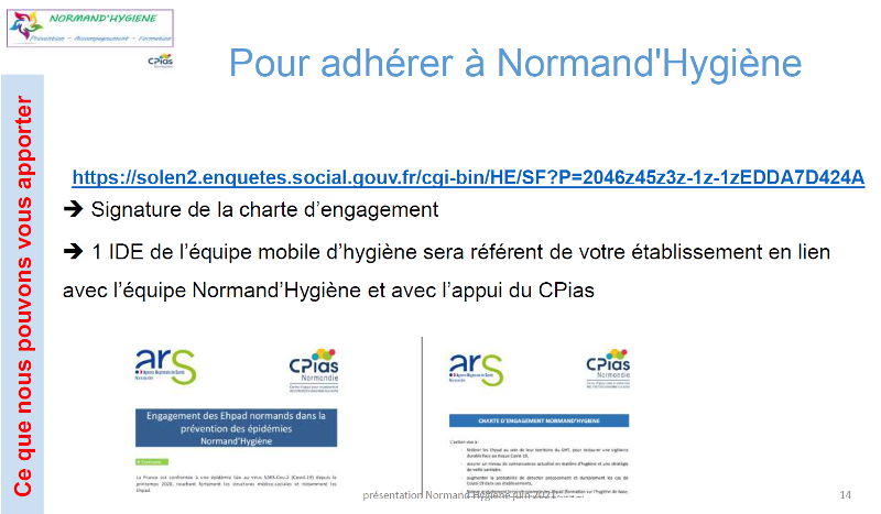 Pour adhérer à Normand'hygiène