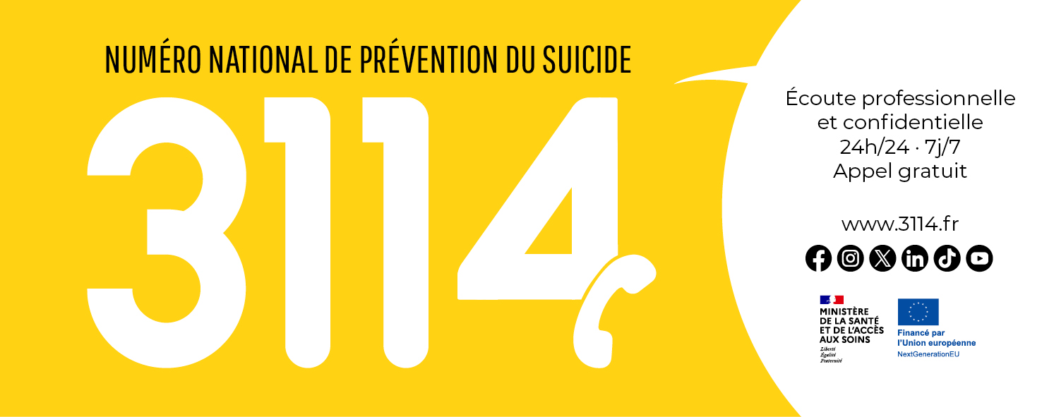 3114: numéro gratuit de prévention suicide 3114: numéro gratuit de prévention suicide