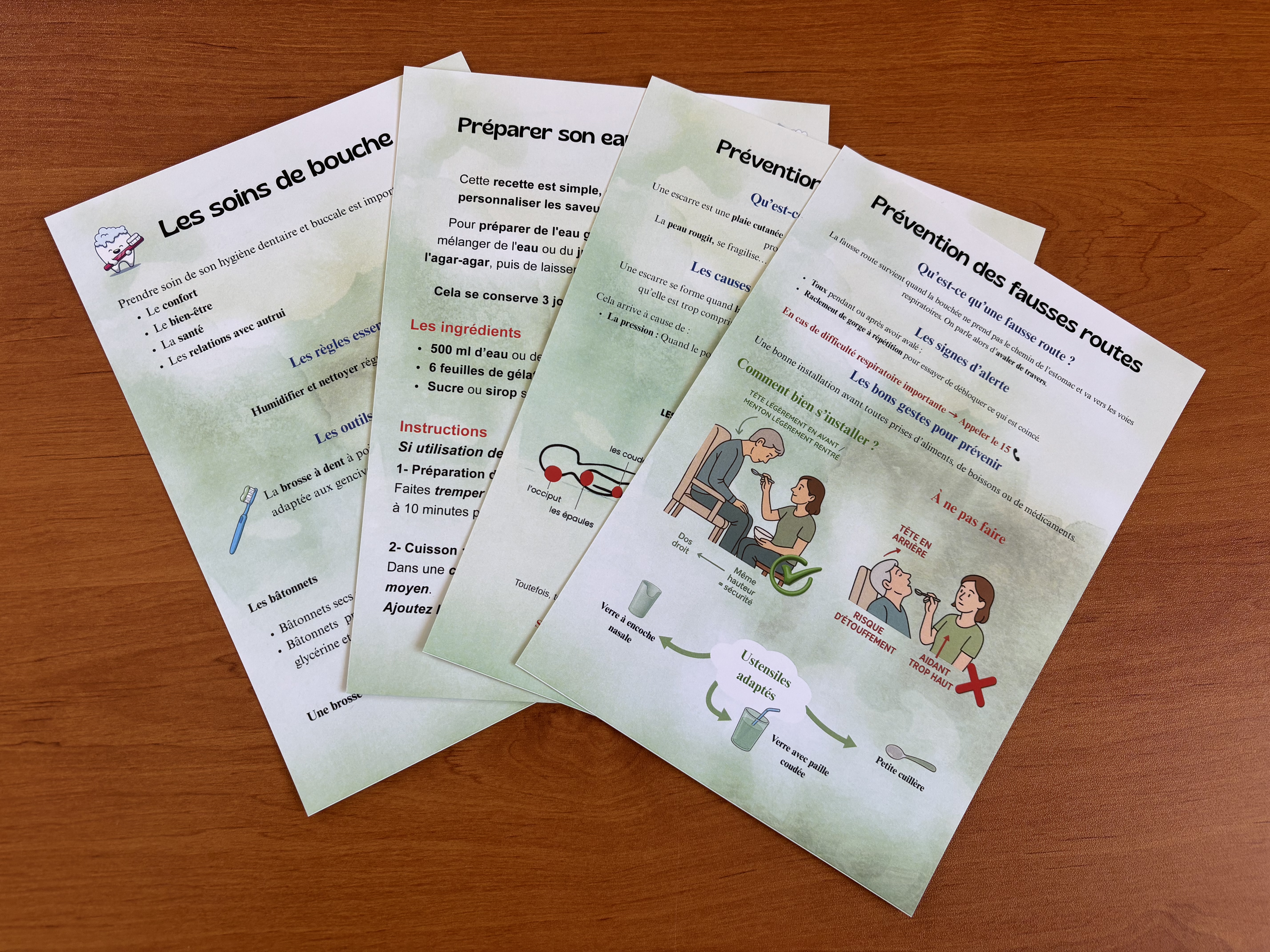 Plaquette présentant les différents kits