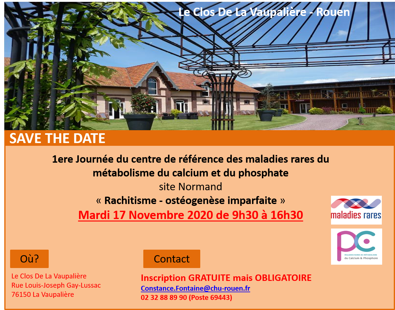 Retour sur la 1ere Journée régionale : rachitismes/ ostéogenèse imparfaite