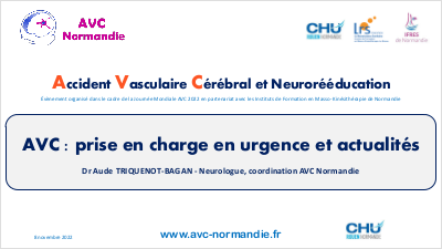 AVC : prise en charge en urgence et actualités