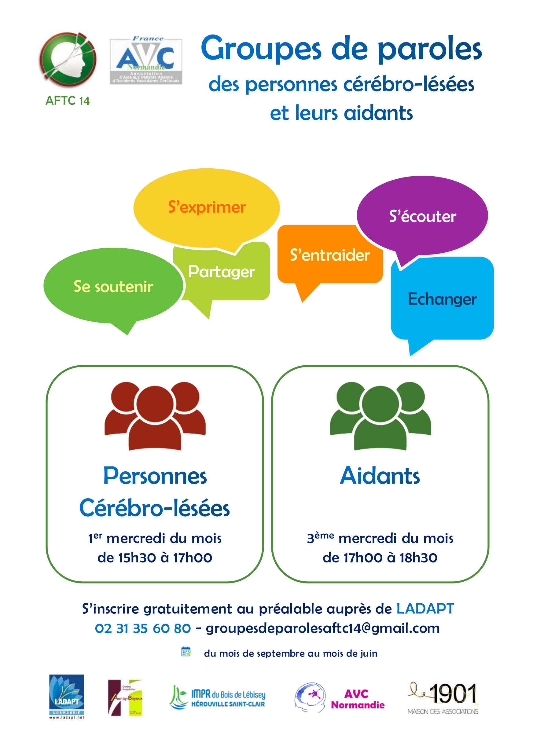 Groupes de paroles personnes cérébro-lésées