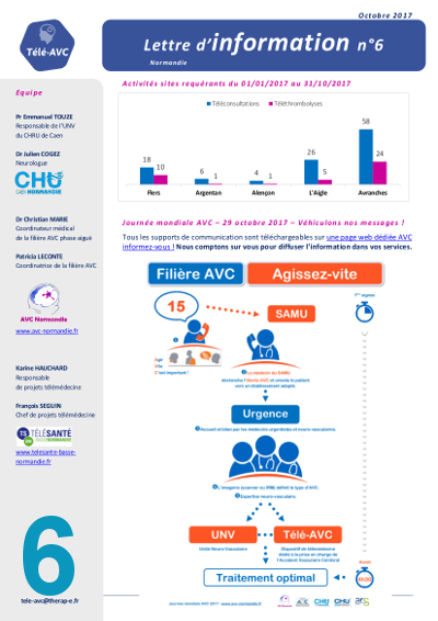 Télé-AVC_Lettre d'information n°6