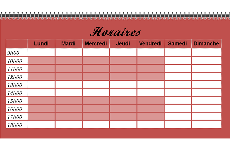 Horaires