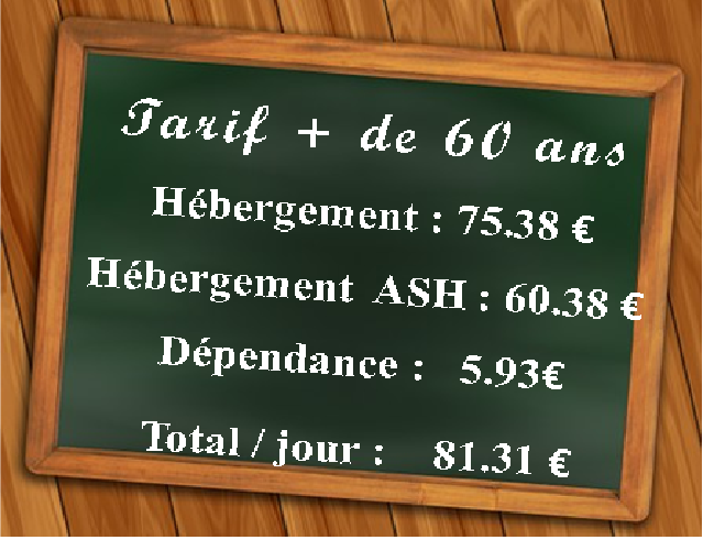 Tarifs hébergement