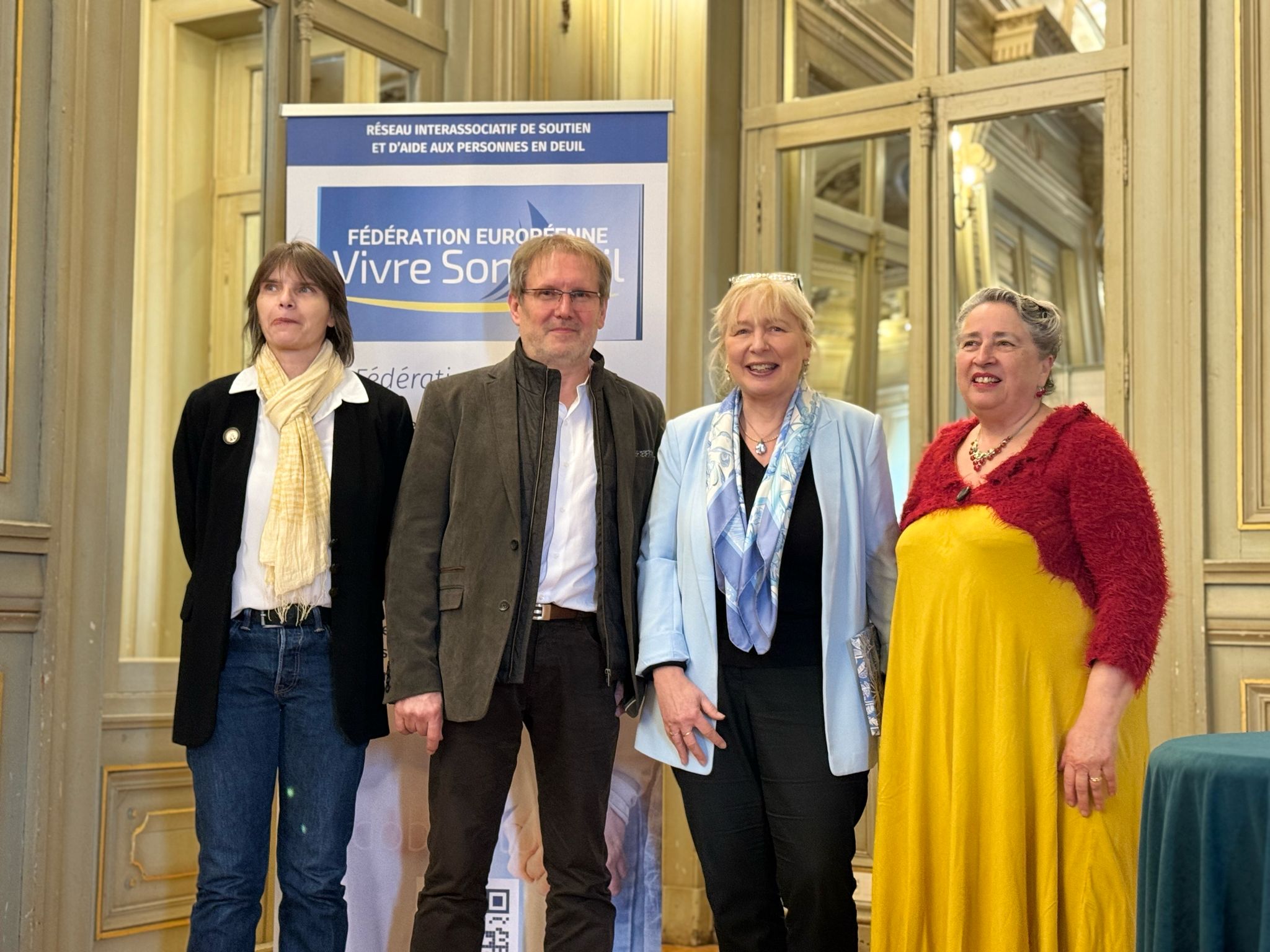De gauche à droite : Laurence Picque, Jean-Marie Fossey, Françoise Chastang et Roselyne Boust