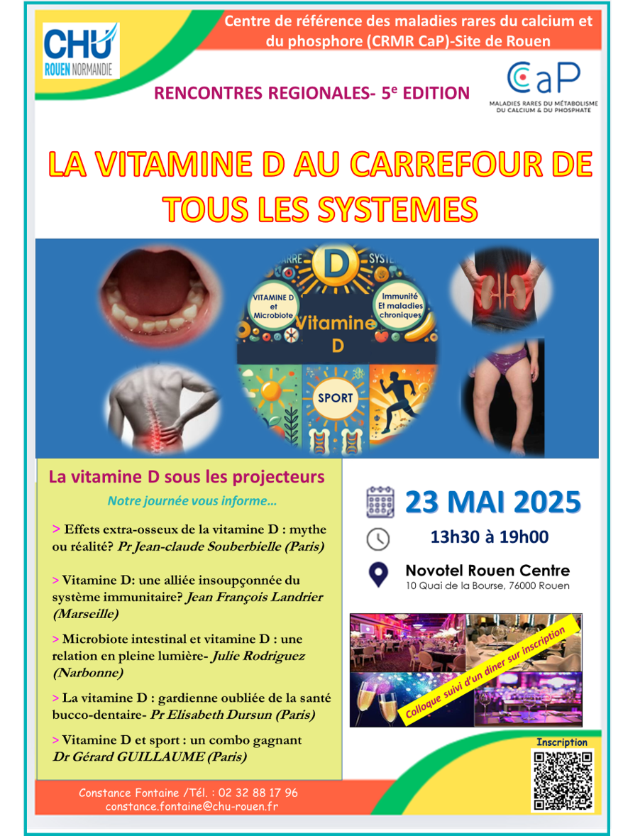 Programme 5e journée régionale CaP Rouen-La vitamine D au carrefour de tous les systèmes