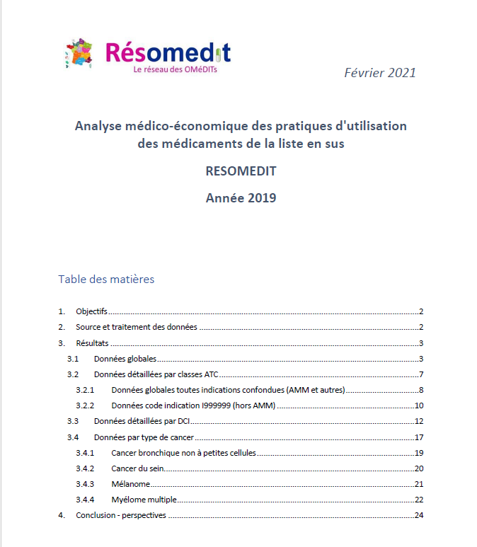Analyse RESOMEDIT LES
